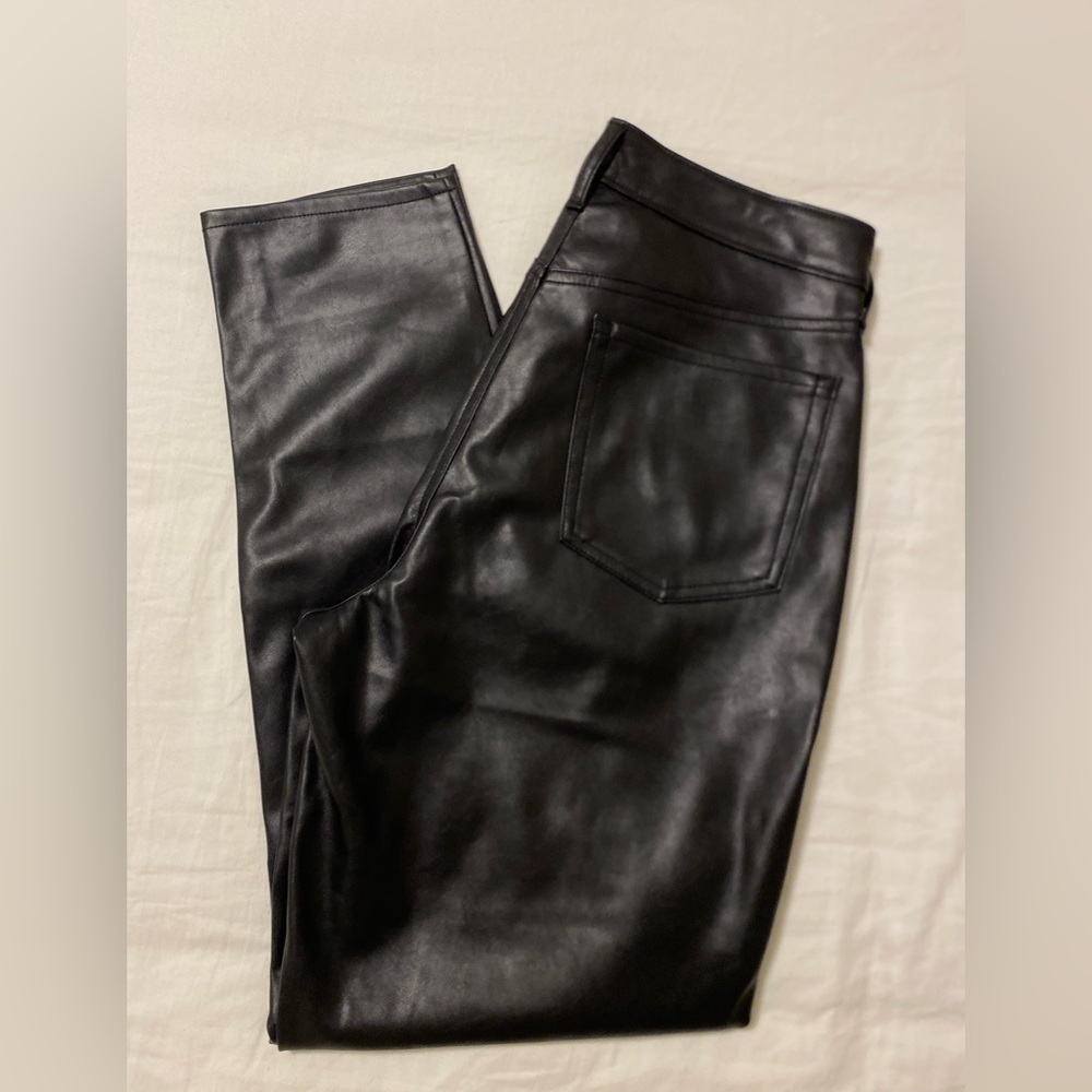 Old Navy OG Straight Leather Pants